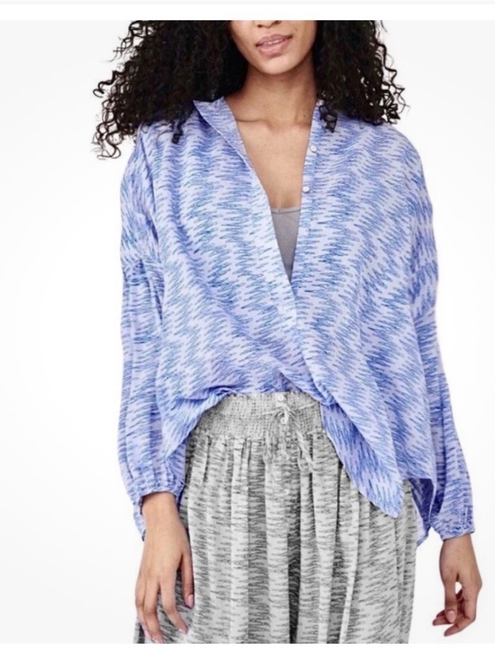 Free People Blooms for You 100% Cotton Sleep Shirt
